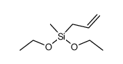 3-二乙氧基甲基硅基-1-丙烯结构式