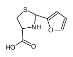 (4R)-2-(furan-2-yl)-1,3-thiazolidine-4-carboxylic acid结构式
