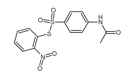 o-nitrophenyl N-acetylthiosulfanilate Structure