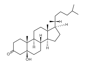 5β-Hydroxy-5β-cholestan-3-one Structure