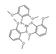 tris(2,6-dimethoxybenzenethiolato)arsine Structure