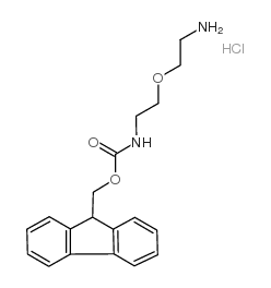 2-[2-(Fmoc-氨基)乙氧基]乙胺 盐酸盐结构式