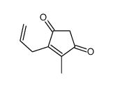 4-methyl-5-prop-2-enylcyclopent-4-ene-1,3-dione Structure
