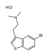 2-(5-bromo-1-benzothiophen-3-yl)ethyl-dimethylazanium,chloride结构式