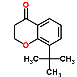 8-叔丁基苯并二氢吡喃-4-酮结构式
