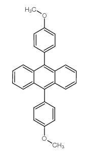 9,10-双(4-甲氧基苯基)蒽结构式