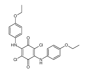 2,5-dichloro-3,6-bis-(4-ethoxy-anilino)-[1,4]benzoquinone结构式
