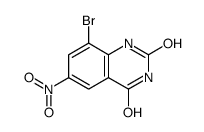 8-溴-6-硝基喹唑啉-2,4-二醇结构式
