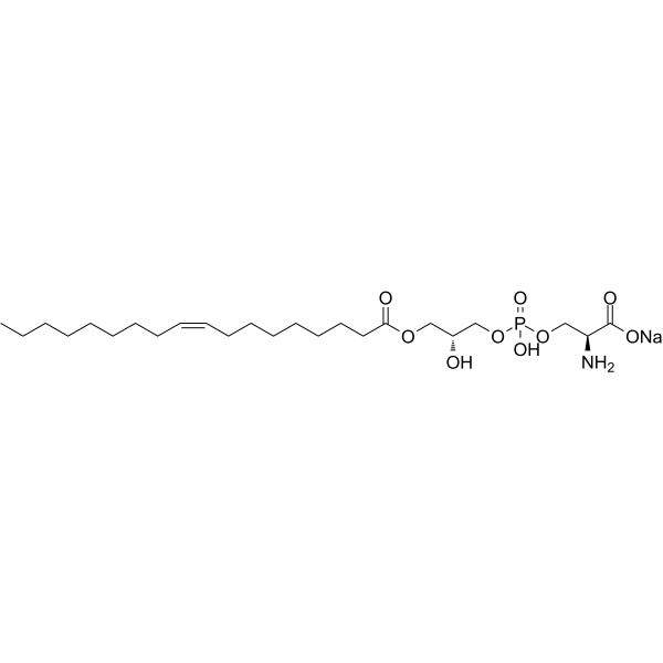 1-油酰基-2-羟基-sn-甘油-3-磷酸-L-丝氨酸(钠盐)图片