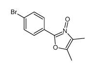 2-(4-bromophenyl)-4,5-dimethyl-3-oxido-1,3-oxazol-3-ium Structure