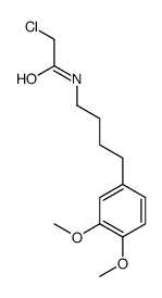 2-chloro-N-[4-(3,4-dimethoxyphenyl)butyl]acetamide结构式
