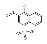 2-nitroso-1-naphthol-4-sulfonic acid structure