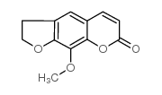 9-Methoxy-2,3-dihydro-7H-furo[3,2-g]chromen-7-one Structure