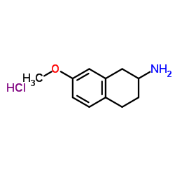 2-氨基-7-甲氧基四氢萘盐酸盐结构式