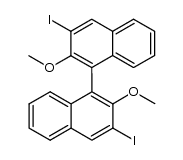 3,3'-diiodo-2,2'-dimethoxy-1,1'-binaphthyl Structure