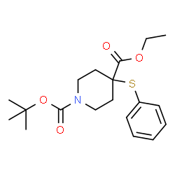 1-TERT-BUTYL 4-ETHYL 4-(PHENYLTHIO)PIPERIDINE-1,4-DICARBOXYLATE picture