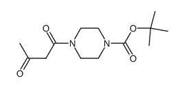 4-(3-氧代丁酰基)哌嗪-1-羧酸叔丁酯结构式