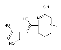 (2S)-2-[[(2S)-2-[(2-aminoacetyl)amino]-4-methylpentanoyl]amino]-3-hydroxypropanoic acid结构式