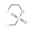 Methanesulfonic acid, chloro-, 2-chloroethyl ester结构式