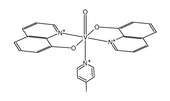 bis(8-quinolinato)oxovanadium(IV)(4-methylpyridine) Structure