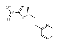 2-[2-(5-nitrothiophen-2-yl)ethenyl]pyridine Structure