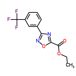 Ethyl 3-[3-(trifluoromethyl)phenyl]-1,2,4-oxadiazole-5-carboxylate Structure