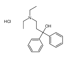 3-(diethylamino)-1,1-diphenylpropan-1-ol,hydrochloride结构式