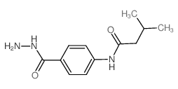 N-[4-(肼基羰基)苯基]-3-甲基丁酰胺结构式
