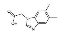 5,6-二甲基苯并咪唑-1-乙酸结构式