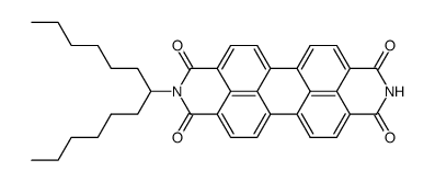 N-(1-Hexylheptyl)perylene-3,4-dicarboxylic anhydride 9,10-dicarboximide Structure