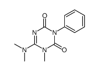 6-(dimethylamino)-1-methyl-3-phenyl-1,3,5-triazine-2,4-dione Structure