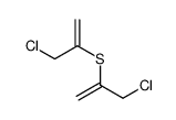 3-chloro-2-(3-chloroprop-1-en-2-ylsulfanyl)prop-1-ene结构式