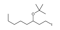 1-iodo-3-[(2-methylpropan-2-yl)oxy]octane结构式