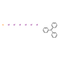 Triphenylcarbenium hexachloroantimonate Structure