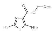 5-氨基-2-疏基噻唑-4-羧酸乙酯结构式