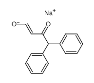 sodium 3-oxo-4,4-diphenylbut-1-en-1-olate结构式