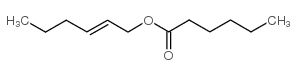 trans-2-hexenyl hexanoate structure