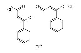 dichlorobis(1-phenyl-1,3-butanedionato)titanium (IV)结构式