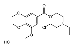 2-chloroethyl-ethyl-[2-(3,4,5-trimethoxybenzoyl)oxyethyl]azanium,chloride Structure