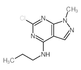 1H-Pyrazolo[3,4-d]pyrimidin-4-amine,6-chloro-1-methyl-N-propyl- structure