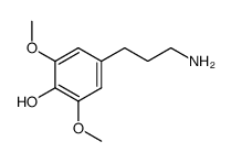3-(3,5-dimethoxy-4-hydroxyphenyl)propylamine Structure