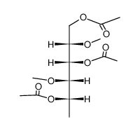 L-Mannitol, 1-deoxy-3,5-di-O-methyl-, triacetate Structure