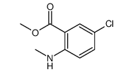 5-氯-2-(甲基氨基)苯甲酸甲酯结构式