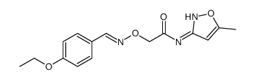 2-[(4-ethoxyphenyl)methylideneamino]oxy-N-(5-methyl-1,2-oxazol-3-yl)acetamide Structure