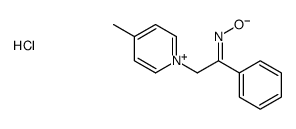 (NE)-N-[2-(4-methylpyridin-1-ium-1-yl)-1-phenylethylidene]hydroxylamine,chloride结构式