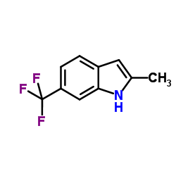 2-甲基-6-(三氟甲基)-1H-吲哚结构式