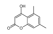 4-hydroxy-5,7-dimethylchromen-2-one结构式