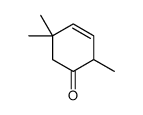 2,5,5-Trimethyl-3-cyclohexen-1-one结构式