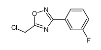5-(Chloromethyl)-3-(3-Fluorophenyl)-1,2,4-Oxadiazole Structure