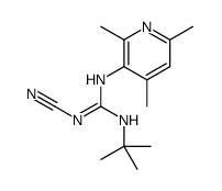 2-tert-butyl-1-cyano-3-(2,4,6-trimethylpyridin-3-yl)guanidine Structure